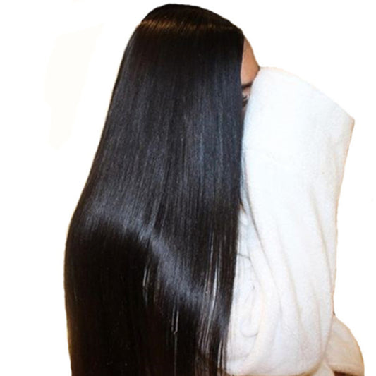 Wig Female Long Straight Hair African Fashion Chemical Fiber Headgear