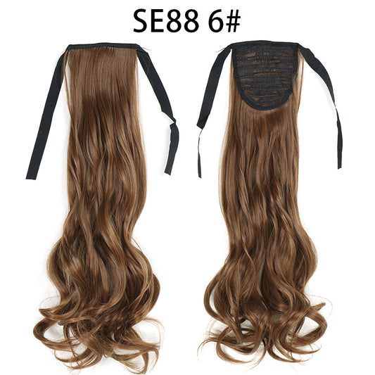 Bow Tie Strap Long Chemical Fiber High Temperature Silk Wig