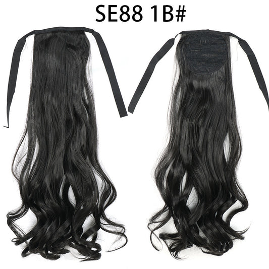 Bow Tie Strap Long Chemical Fiber High Temperature Silk Wig